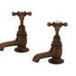Weathered Copper BASIN TAP LONG NOSED (PN-1640) in a traditional style compatible with Barber Wilsons, Lefroy Brooks, Rudge, and Chadder & Co.