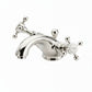 Nickel Plate BASIN MIXER SINGLE HOLE in a traditional style compatible with Barber Wilsons, Lefroy Brooks, Rudge, and Chadder & Co.