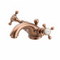 French Copper BASIN MIXER SINGLE HOLE in a traditional style compatible with Barber Wilsons, Lefroy Brooks, Rudge, and Chadder & Co.