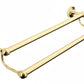 Antique Gold 600 DOUBLE TOWEL RAIL in a traditional style compatible with Barber Wilsons, Lefroy Brooks, Rudge, and Chadder & Co.