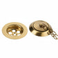 Antique Gold BATH WASTE in a traditional style compatible with Barber Wilsons, Lefroy Brooks, Rudge, and Chadder & Co.
