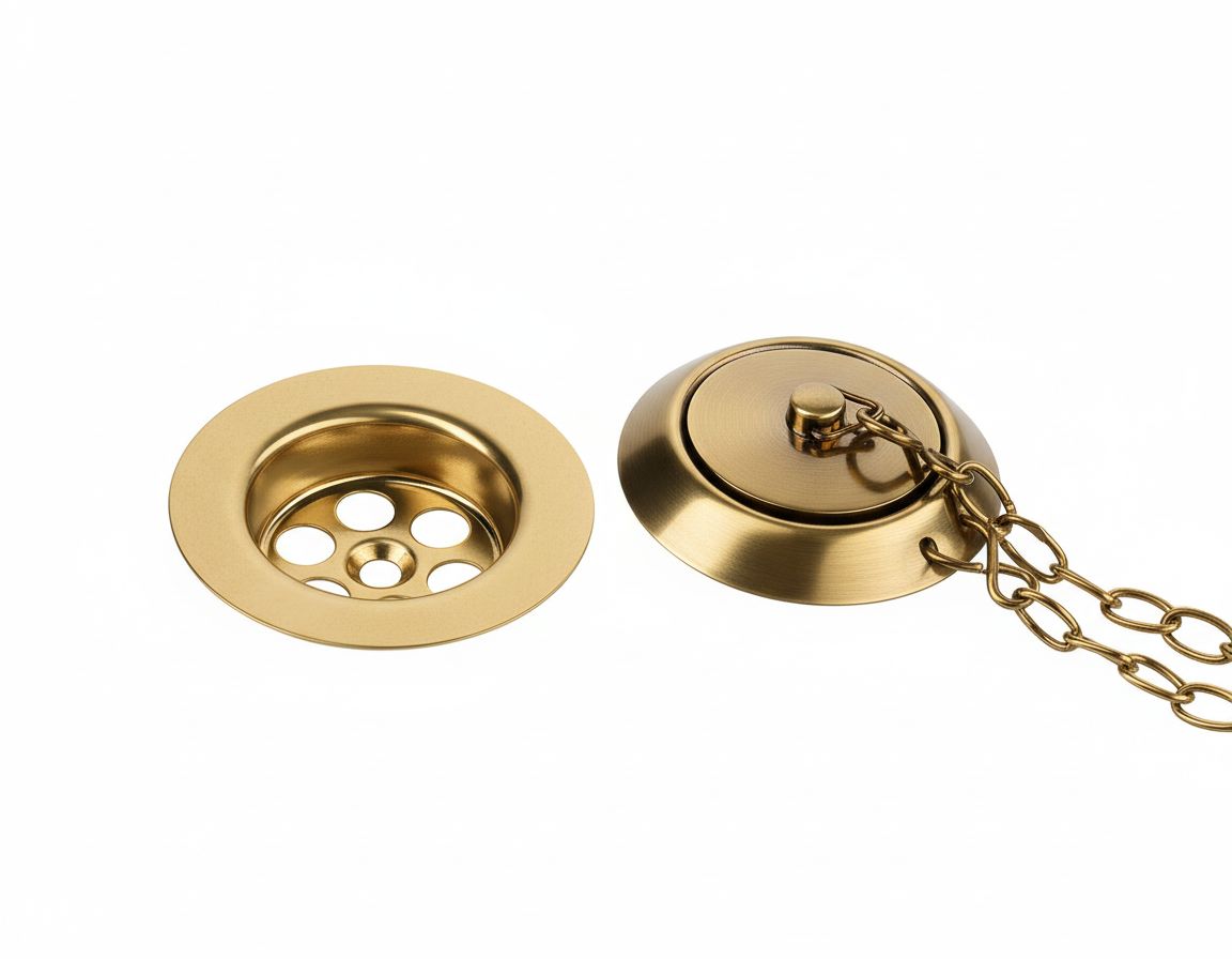 Antique Gold BATH WASTE in a traditional style compatible with Barber Wilsons, Lefroy Brooks, Rudge, and Chadder & Co.