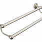 Brushed Nickel 600 DOUBLE TOWEL RAIL in a traditional style compatible with Barber Wilsons, Lefroy Brooks, Rudge, and Chadder & Co.
