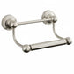 Brushed Nickel BAR ROLL HOLDER in a traditional style compatible with Barber Wilsons, Lefroy Brooks, Rudge, and Chadder & Co.