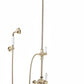 Brushed Nickel ESPOSED THERMOSTSTIC SHOWER WITH HANDSET HOOK SMALL THERMO in a traditional style compatible with Barber Wilsons, Lefroy Brooks, Rudge, and Chadder & Co.