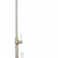 Brushed Nickel EXSPOSED THERMOSTATIC SHOWER AND 170MM SPOUT in a traditional style compatible with Barber Wilsons, Lefroy Brooks, Rudge, and Chadder & Co.