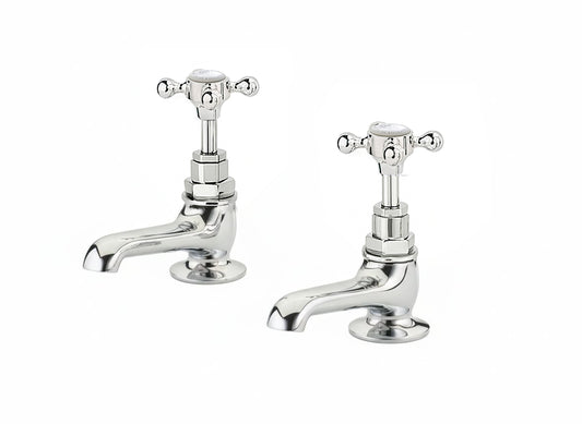 Chrome Plate BASIN TAP LONG NOSED (PN-1640) in a traditional style compatible with Barber Wilsons, Lefroy Brooks, Rudge, and Chadder & Co.