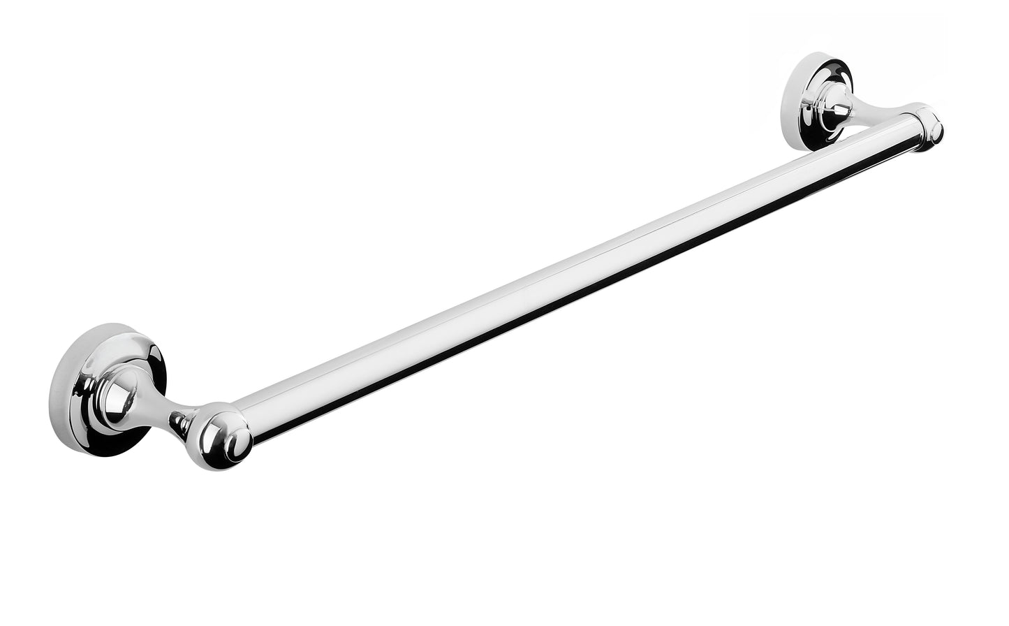 Chrome Plate 600MM TOWEL RAIL in a traditional style compatible with Barber Wilsons, Lefroy Brooks, Rudge, and Chadder & Co.