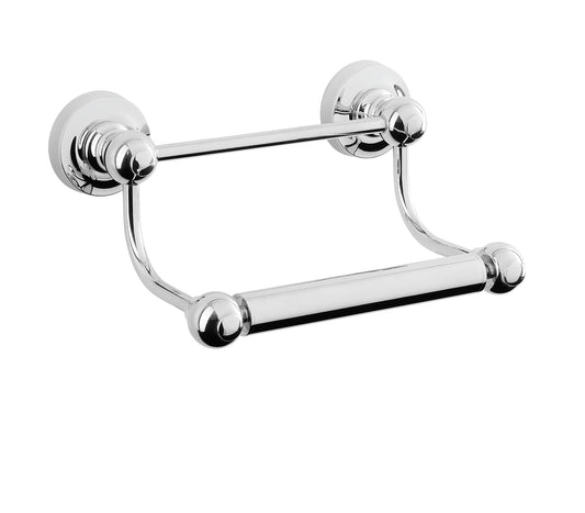 Chrome Plate BAR ROLL HOLDER in a traditional style compatible with Barber Wilsons, Lefroy Brooks, Rudge, and Chadder & Co.