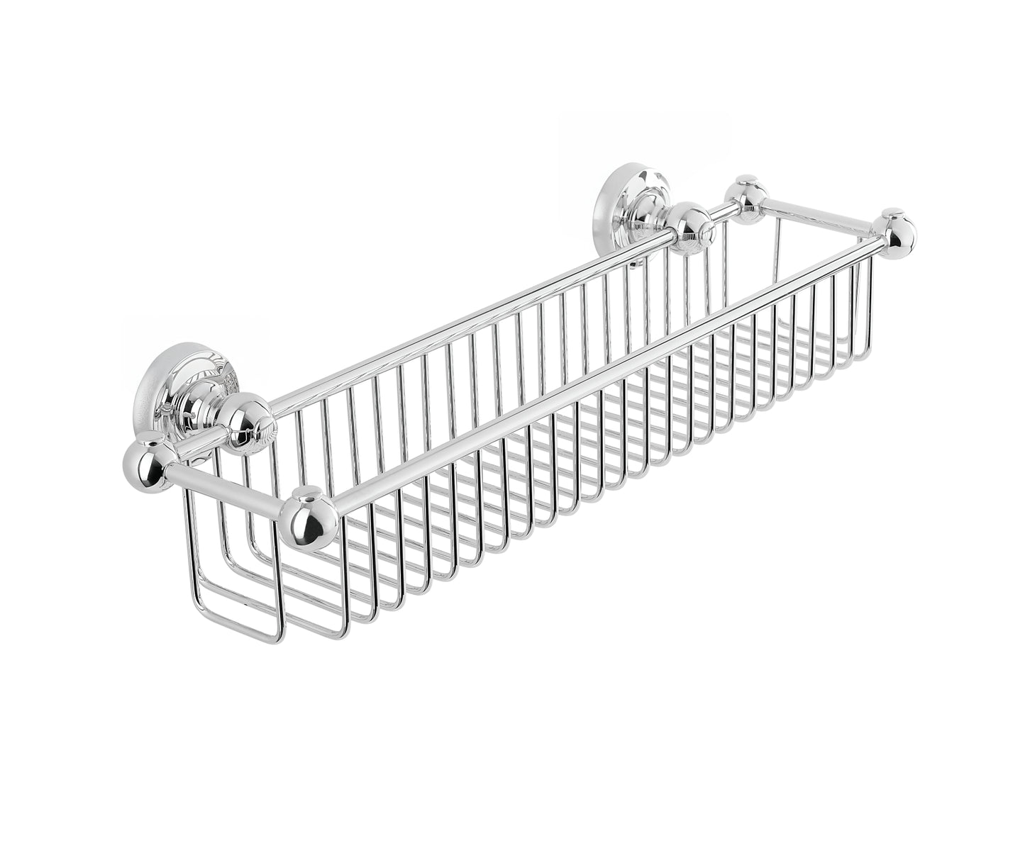 Chrome Plate BOTTLE BASKET in a traditional style compatible with Barber Wilsons, Lefroy Brooks, Rudge, and Chadder & Co.