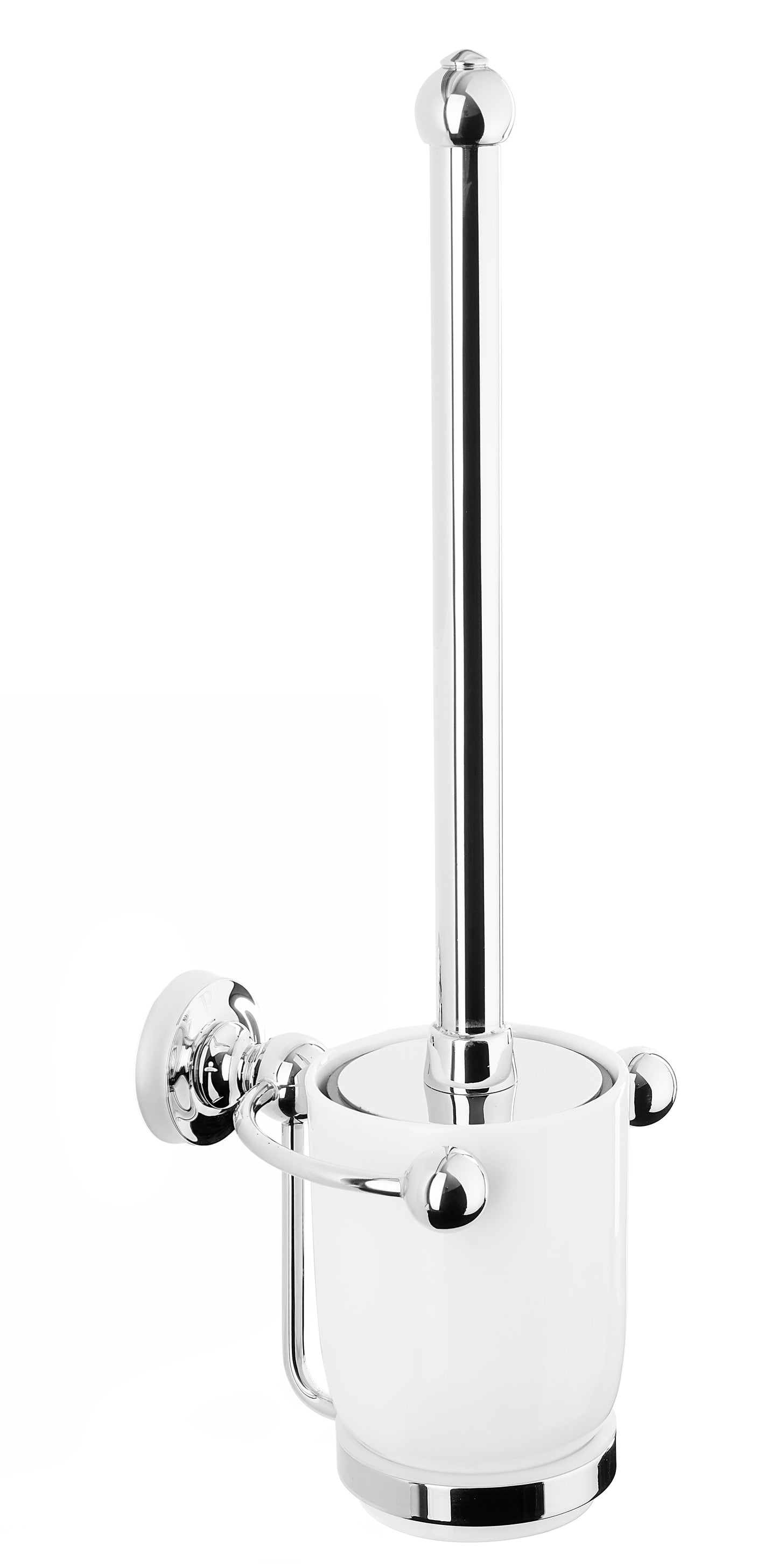 Chrome Plate CERAMIC WALL BRUSH in a traditional style compatible with Barber Wilsons, Lefroy Brooks, Rudge, and Chadder & Co.