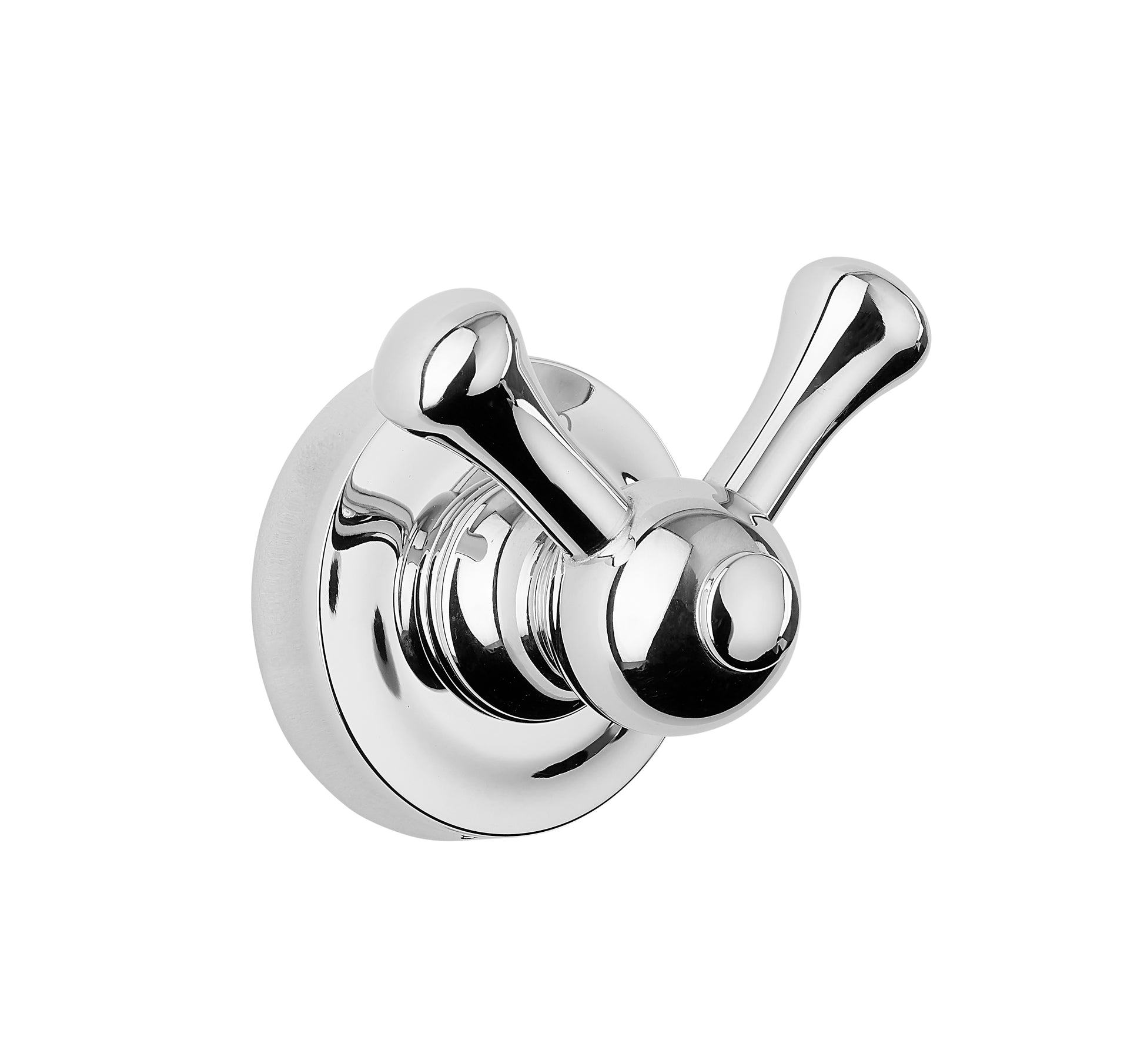 Chrome Plate ROBE HOOK 2 ARM in a traditional style compatible with Barber Wilsons, Lefroy Brooks, Rudge, and Chadder & Co.