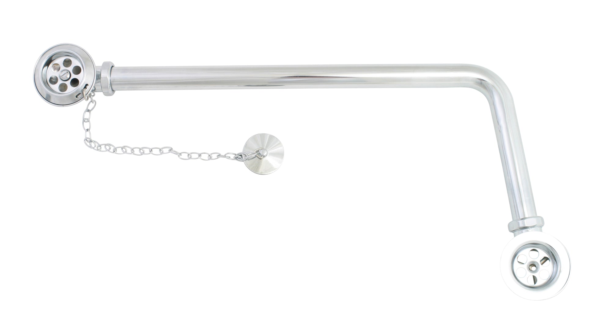 Chrome Plate BATH WASTE EXSPOSED (PN-1550) in a traditional style compatible with Barber Wilsons, Lefroy Brooks, Rudge, and Chadder & Co.