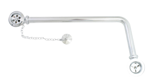 Chrome Plate BATH WASTE EXSPOSED (PN-1550) in a traditional style compatible with Barber Wilsons, Lefroy Brooks, Rudge, and Chadder & Co.