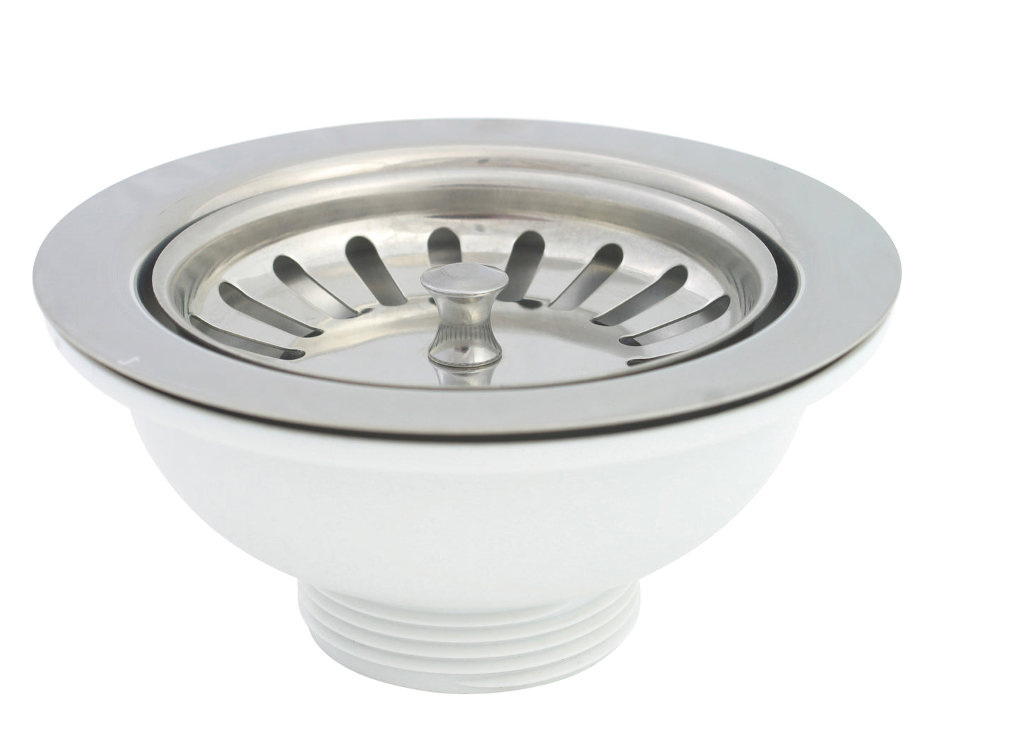 Chrome Plate KITCHEN SINK WASTE in a traditional style compatible with Barber Wilsons, Lefroy Brooks, Rudge, and Chadder & Co.