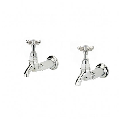 Chrome Plate BIB TAPS ONLY in a traditional style compatible with Barber Wilsons, Lefroy Brooks, Rudge, and Chadder & Co.