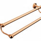 French Copper 600 DOUBLE TOWEL RAIL in a traditional style compatible with Barber Wilsons, Lefroy Brooks, Rudge, and Chadder & Co.