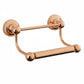 French Copper BAR ROLL HOLDER in a traditional style compatible with Barber Wilsons, Lefroy Brooks, Rudge, and Chadder & Co.