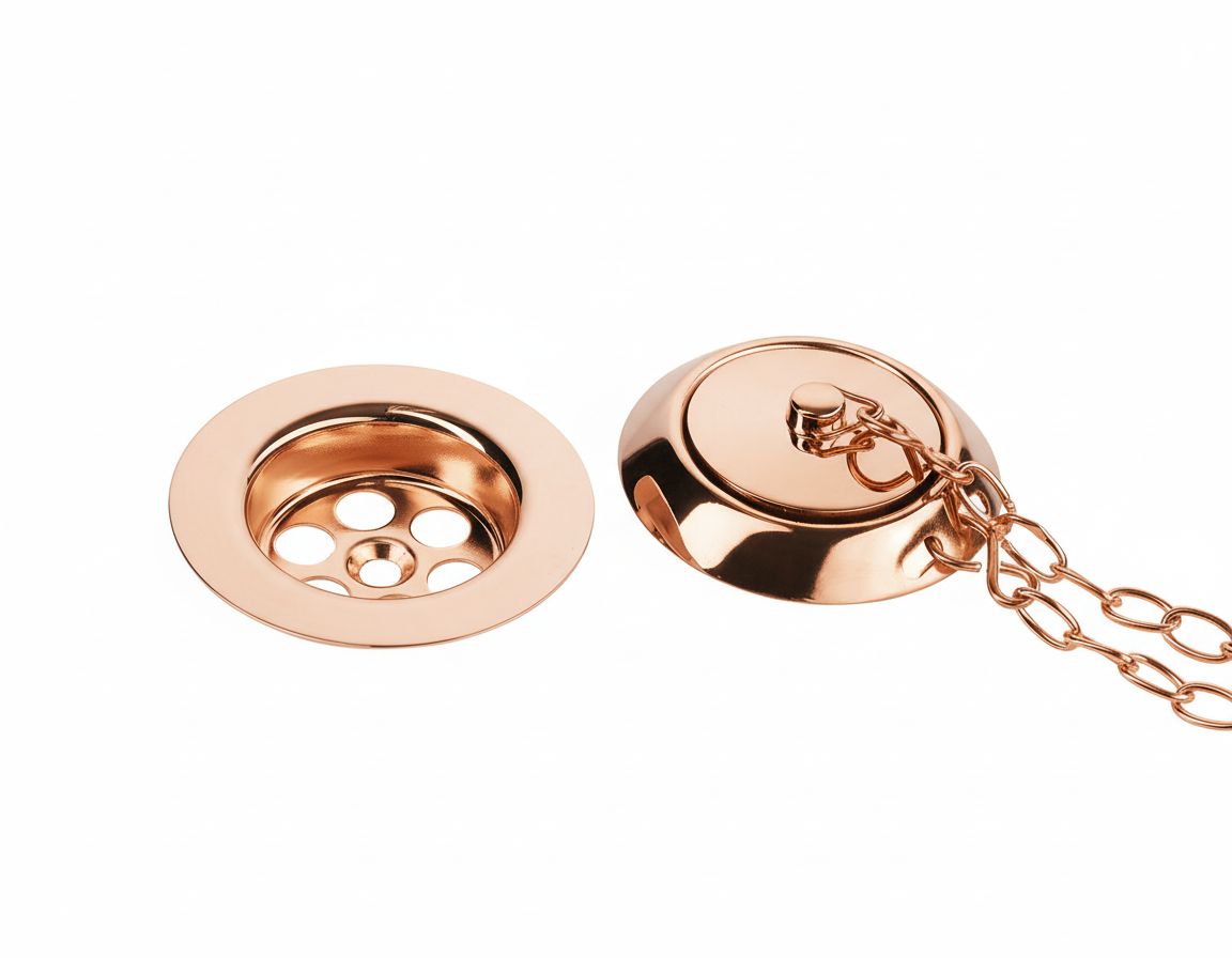 French Copper BATH WASTE in a traditional style compatible with Barber Wilsons, Lefroy Brooks, Rudge, and Chadder & Co.