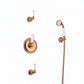 French Copper Concealed Shower With Handset Hook Kit in a traditional style compatible with Barber Wilsons, Lefroy Brooks, Rudge, and Chadder & Co.