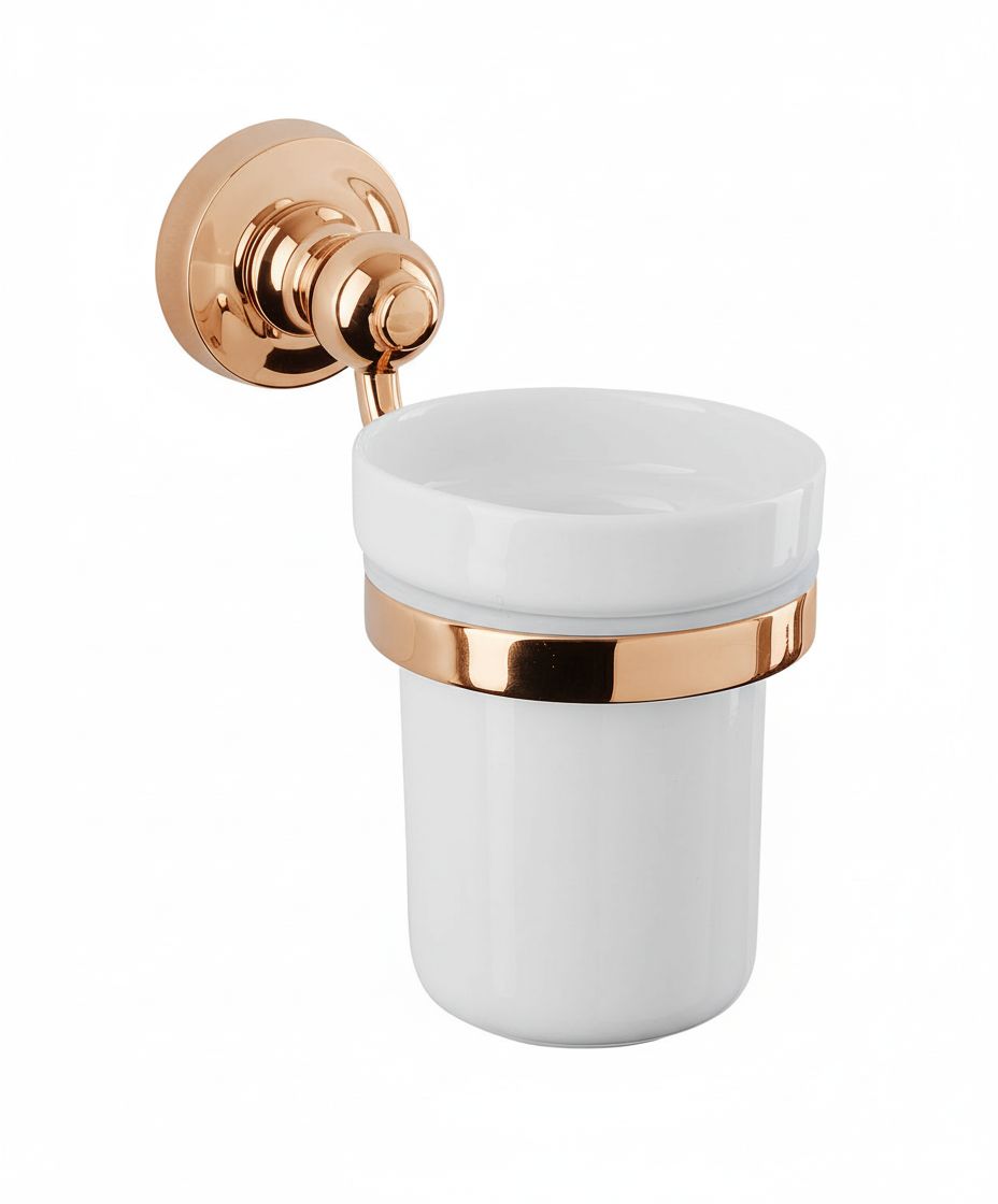 French Copper CERAMIC TUMBLER in a traditional style compatible with Barber Wilsons, Lefroy Brooks, Rudge, and Chadder & Co.