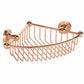 French Copper CORNER BASKET in a traditional style compatible with Barber Wilsons, Lefroy Brooks, Rudge, and Chadder & Co.