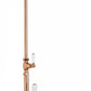 French Copper EXSPOSED THERMOSTATIC SHOWER AND 170MM SPOUT in a traditional style compatible with Barber Wilsons, Lefroy Brooks, Rudge, and Chadder & Co.