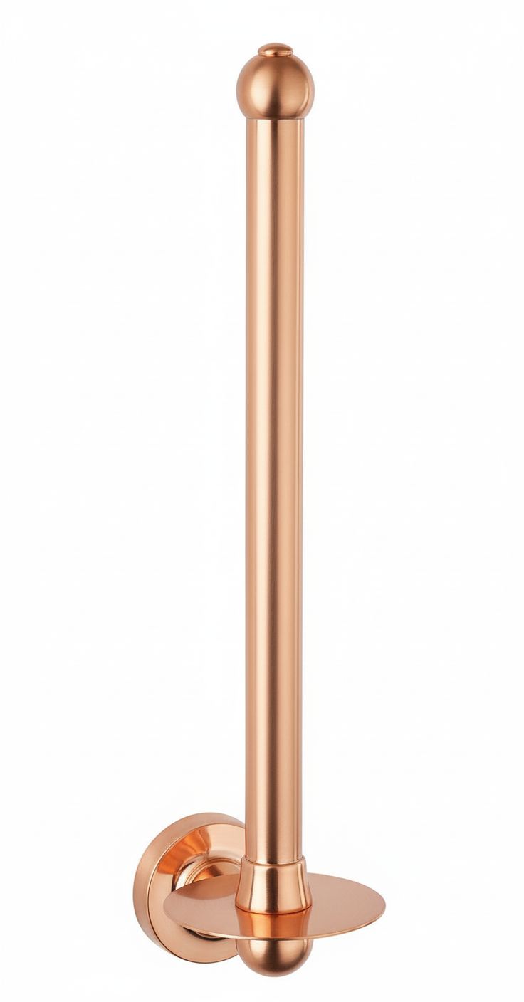 French Copper WALL MOUNTED MULTI PAPER ROOL HOLDER in a traditional style compatible with Barber Wilsons, Lefroy Brooks, Rudge, and Chadder & Co.