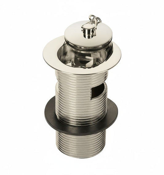 Nickel Plate BASIN WASTE in a traditional style compatible with Barber Wilsons, Lefroy Brooks, Rudge, and Chadder & Co.