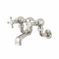 Nickel Plate Bath Filler Wall Mounted in a traditional style compatible with Barber Wilsons, Lefroy Brooks, Rudge, and Chadder & Co.