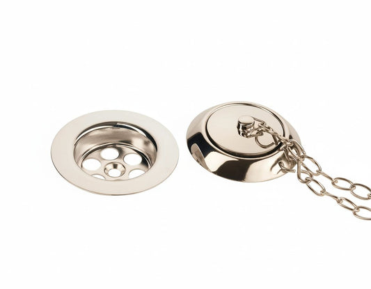 Nickel Plate BATH WASTE in a traditional style compatible with Barber Wilsons, Lefroy Brooks, Rudge, and Chadder & Co.