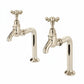 Nickel Plate BIB TAPS STANDARD extention in a traditional style compatible with Barber Wilsons, Lefroy Brooks, Rudge, and Chadder & Co.