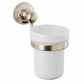 Nickel Plate CERAMIC TUMBLER in a traditional style compatible with Barber Wilsons, Lefroy Brooks, Rudge, and Chadder & Co.