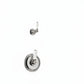 Nickel Plate Concealed thermostatic shower & 8 inch roase in a traditional style compatible with Barber Wilsons, Lefroy Brooks, Rudge, and Chadder & Co.