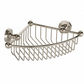 Nickel Plate CORNER BASKET in a traditional style compatible with Barber Wilsons, Lefroy Brooks, Rudge, and Chadder & Co.