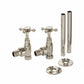 Nickel Plate RADIATOR VALES in a traditional style compatible with Barber Wilsons, Lefroy Brooks, Rudge, and Chadder & Co.