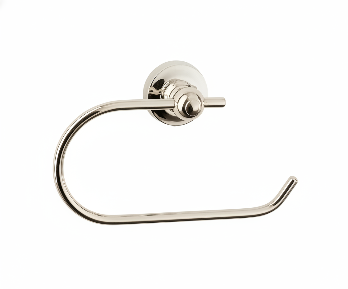 Nickel Plate WIRE PAPER HOLDER in a traditional style compatible with Barber Wilsons, Lefroy Brooks, Rudge, and Chadder & Co.