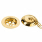 Polished Brass BATH WASTE in a traditional style compatible with Barber Wilsons, Lefroy Brooks, Rudge, and Chadder & Co.
