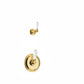 Polished Brass Concealed thermostatic shower & 8 inch roase in a traditional style compatible with Barber Wilsons, Lefroy Brooks, Rudge, and Chadder & Co.