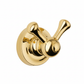 Polished Brass ROBE HOOK 2 ARM in a traditional style compatible with Barber Wilsons, Lefroy Brooks, Rudge, and Chadder & Co.