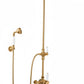 Polished Brass ESPOSED THERMOSTSTIC SHOWER WITH HANDSET HOOK SMALL THERMO in a traditional style compatible with Barber Wilsons, Lefroy Brooks, Rudge, and Chadder & Co.