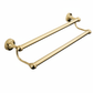 Weathered Brass 600 DOUBLE TOWEL RAIL in a traditional style compatible with Barber Wilsons, Lefroy Brooks, Rudge, and Chadder & Co.