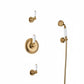 Weathered Brass Concealed Shower With Handset Hook Kit in a traditional style compatible with Barber Wilsons, Lefroy Brooks, Rudge, and Chadder & Co.