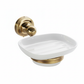 Weathered Brass CERAMIC SOAP DISH in a traditional style compatible with Barber Wilsons, Lefroy Brooks, Rudge, and Chadder & Co.