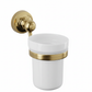 Weathered Brass CERAMIC TUMBLER in a traditional style compatible with Barber Wilsons, Lefroy Brooks, Rudge, and Chadder & Co.