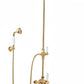 French Copper ESPOSED THERMOSTSTIC SHOWER WITH HANDSET HOOK SMALL THERMO in a traditional style compatible with Barber Wilsons, Lefroy Brooks, Rudge, and Chadder & Co.