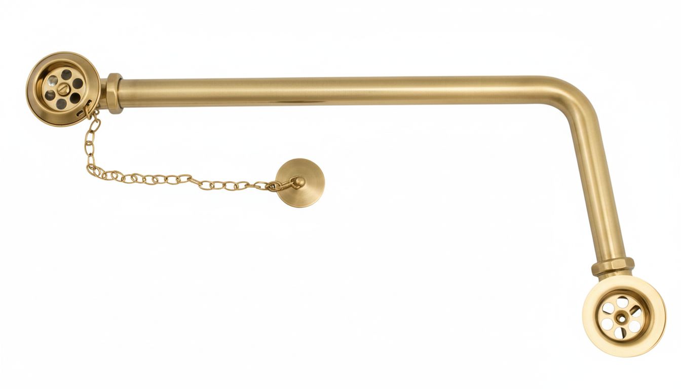Weathered Brass BATH WASTE EXSPOSED (PN-1550) in a traditional style compatible with Barber Wilsons, Lefroy Brooks, Rudge, and Chadder & Co.