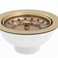 Weathered Brass KITCHEN SINK WASTE in a traditional style compatible with Barber Wilsons, Lefroy Brooks, Rudge, and Chadder & Co.