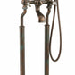Weathered Copper Bath Mixer on Standpipe Legs in a traditional style compatible with Barber Wilsons, Lefroy Brooks, Rudge, and Chadder & Co.