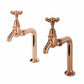 Weathered Copper BIB TAPS STANDARD extention in a traditional style compatible with Barber Wilsons, Lefroy Brooks, Rudge, and Chadder & Co.